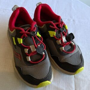 Saucony Kids' Black and Yellow Sneakers